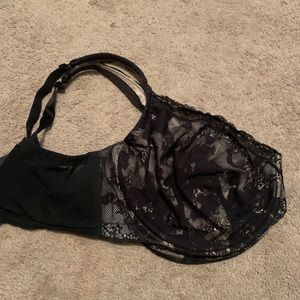Full coverage black bra size 44H